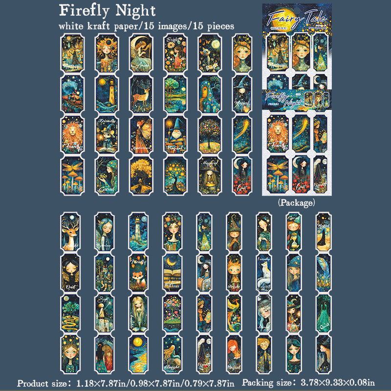 15pcs fairy tale sticker pack (S25091501)