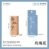 1pc floral wooden stamp(Z26080501)