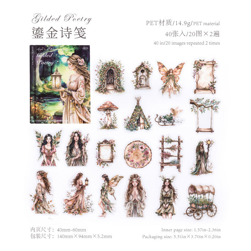 40PCS fairy sticker pack (S25112301)