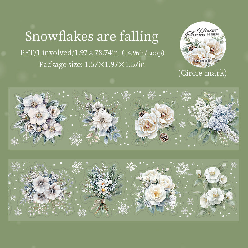 1 roll snow flowers tape (T25110610)