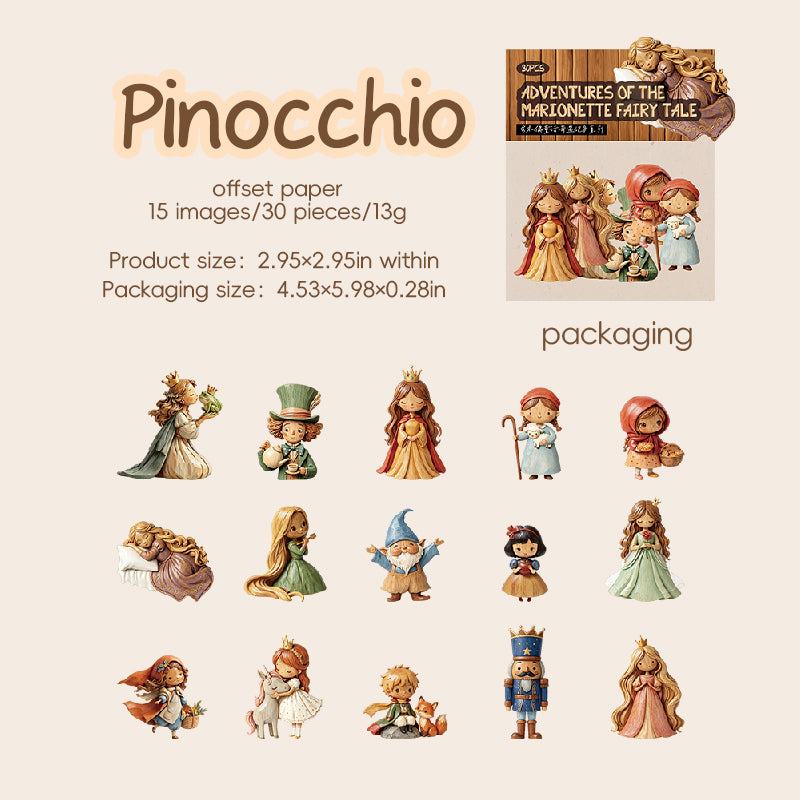 30pcs fairy tale sticker pack(S26071410)