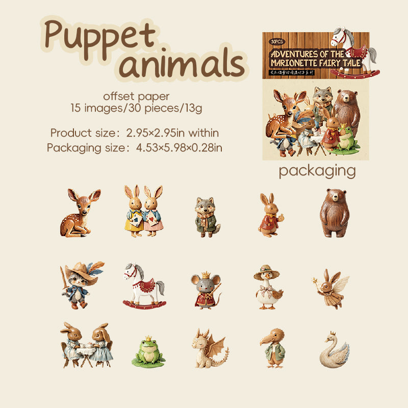 30pcs fairy tale sticker pack(S26071410)
