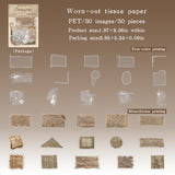 30pcs vintage sewing PET-sticker pack (S25102110)