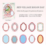 20pcs flora frame sticker pack(S26051410)