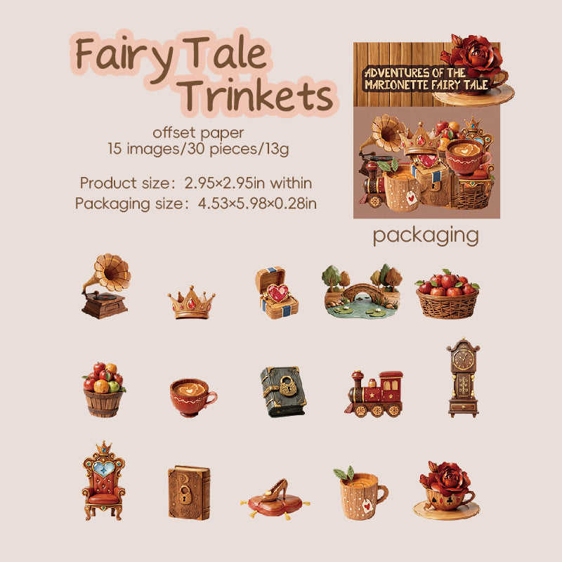 30pcs fairy tale sticker pack(S26071410)