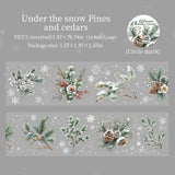 1 roll snow flowers tape (T25110610)