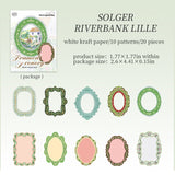 20pcs flora frame sticker pack(S26051410)