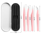 4pcs Tweezers tin box set (H26073011)