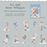 20pcs winter girls sticker pack (S25110611)