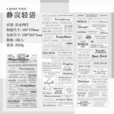 4pcs word sticker pack (S25051101)