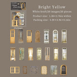 20pcs vintage window door sticker pack (S25102111)