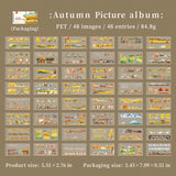 48sheets autumn landscape sticker book(TZB26071111)
