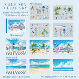 10sheets leisure holiday paper+card+PET sticker book (TZB25102112)