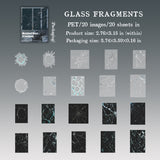 20pcs vintage rust PET-sticker pack (S25092512)