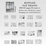 20pcs vintage rust PET-sticker pack (S25092512)