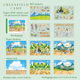 10sheets leisure holiday paper+card+PET sticker book (TZB25102112)