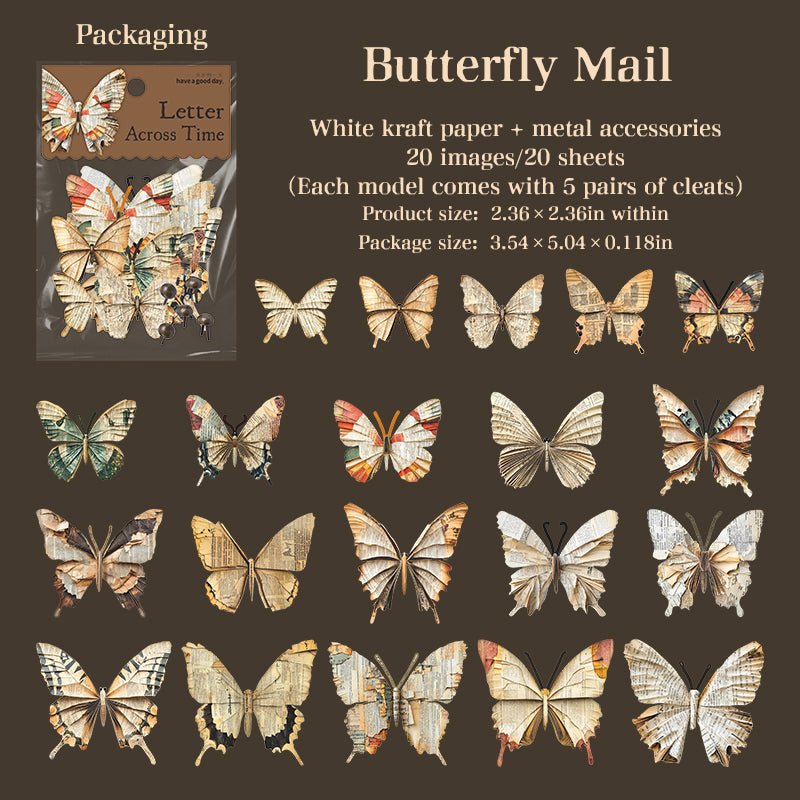 20pcs letter across time sticker pack (S25102113)