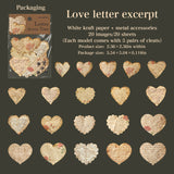 20pcs letter across time sticker pack (S25102113)