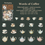 20pcs letter across time sticker pack (S25102113)