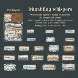 20pcs letter across time sticker pack (S25102113)