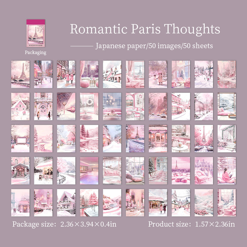 50pcs winter country mini sticker book (S25110614)
