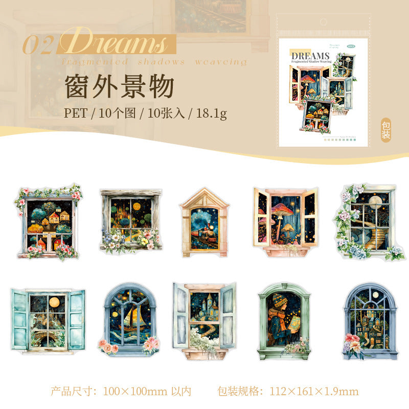 10pcs dream puzzle sticker pack (S25061705)