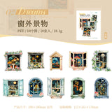 10pcs dream puzzle sticker pack (S25061705)