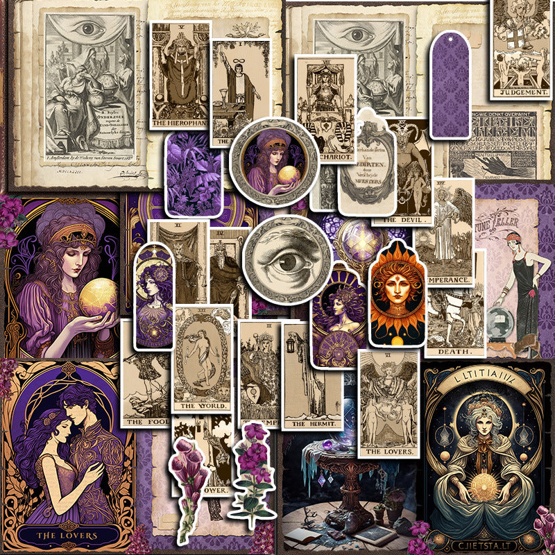 38pcs divination sticker+paper pack(P26061702)