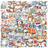 50pcs winter christmas sticker pack(S26061807)
