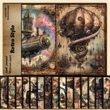 15pcs steam punk paper pack (P26071402)