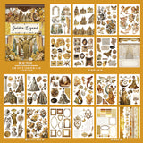 A5 SIZE 20sheets gothic autumn dragon pre-cut sticker book (TZB25092407)