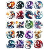 20pcs dragon sticker (S26041301)