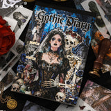50sheets gothic (30sheets sticker+20sheets paper)sticker book (TZB26071401)