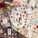20pages vintage floral sticker book(TZB26080502)