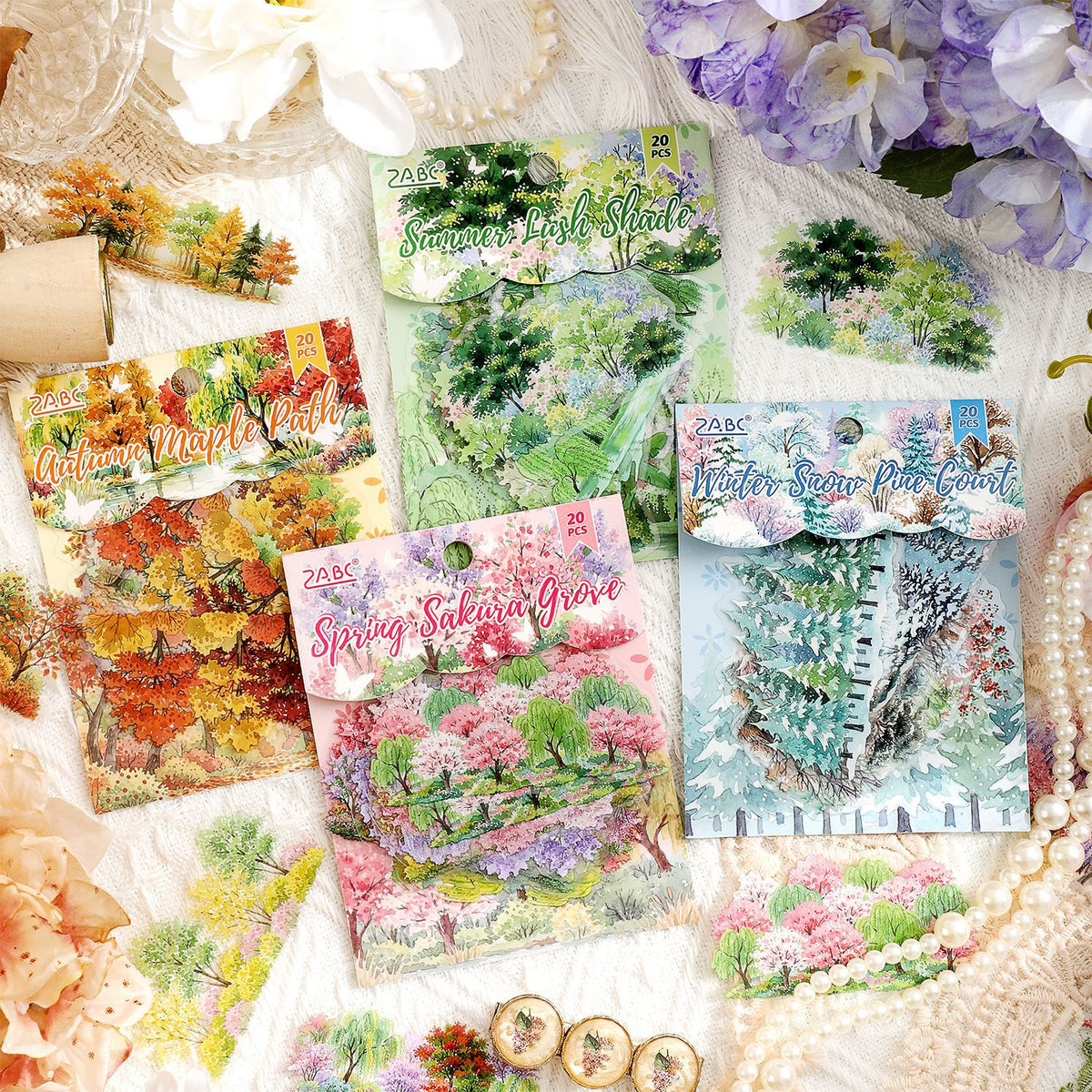 Forest season sticker 20pcs