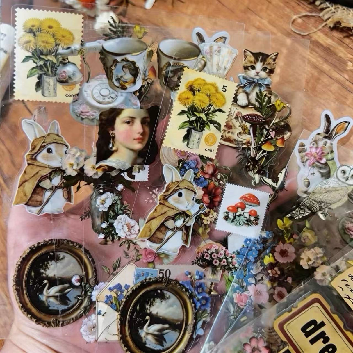 8sheets vintage sticker pack(S26041516)