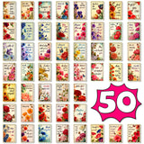 50pcs words ATC-CRAD (C25091707)