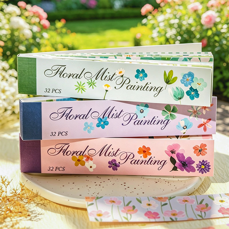 32pcs floral washi-sticker book(TZB26060305)