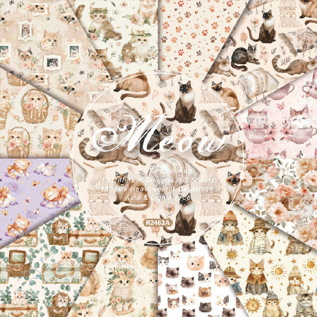 24pcs 6inch cat paper pack(TZB25121508)