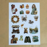 1 sheet bee pink A5 PET pre-cut sticker (S25112409)