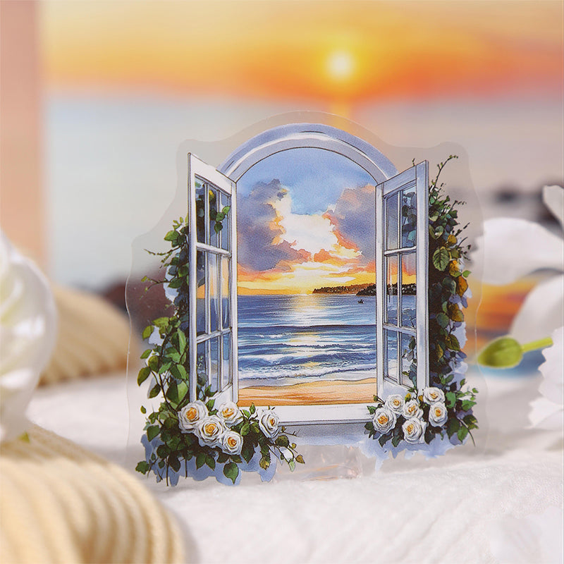 15pcs window world sticker pack (S25080304)