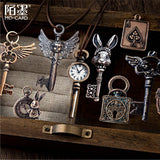 25pcs vintage keys sticker pack (S25112707)