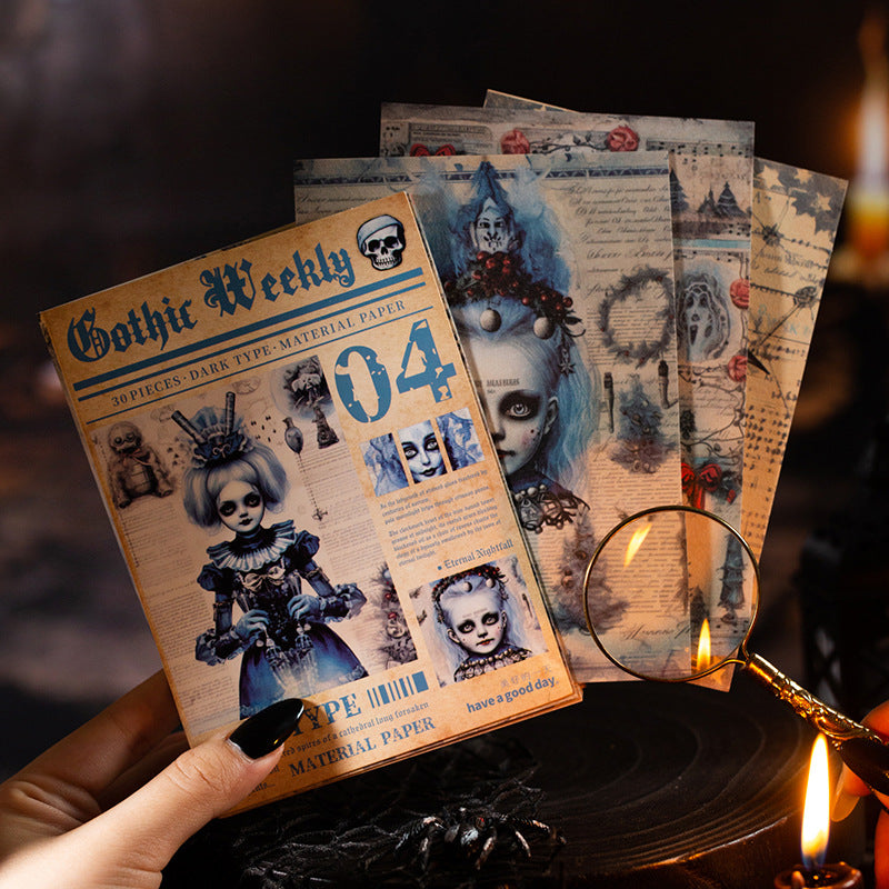 30pcs gothic weekly paper pack (P25070205)