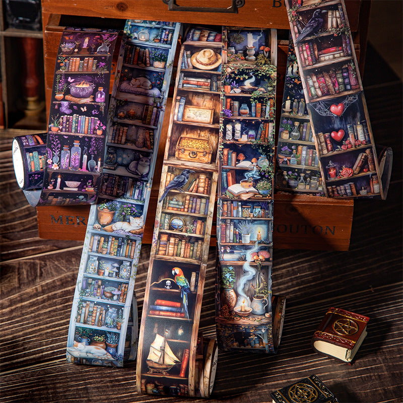 1 roll magic bookshelf PET-tape(T26052701)