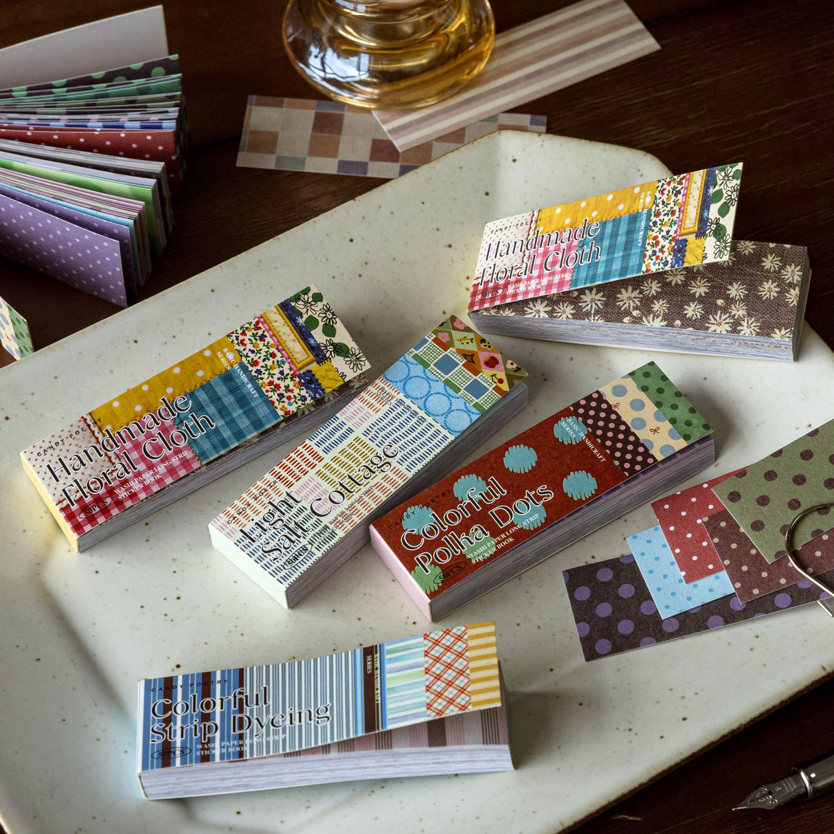 50pcs floral dot washi-sticker book(TZB26052609)