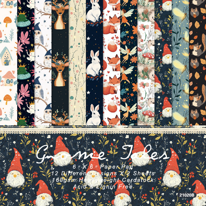24pcs 6in x-mas paper pack (P25071006)