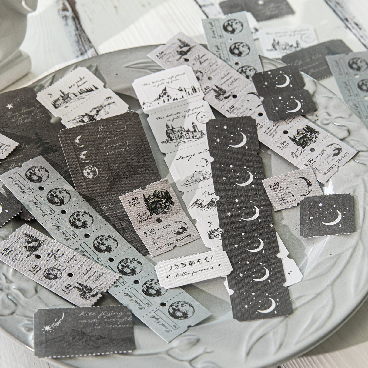 10pcs vintage pre-cut sticker pack (S25050509)