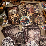 90pcs vintage sticker+paper pack(P26041601)