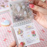 40sheets floral pre-cut sticker book(TZB26060303)