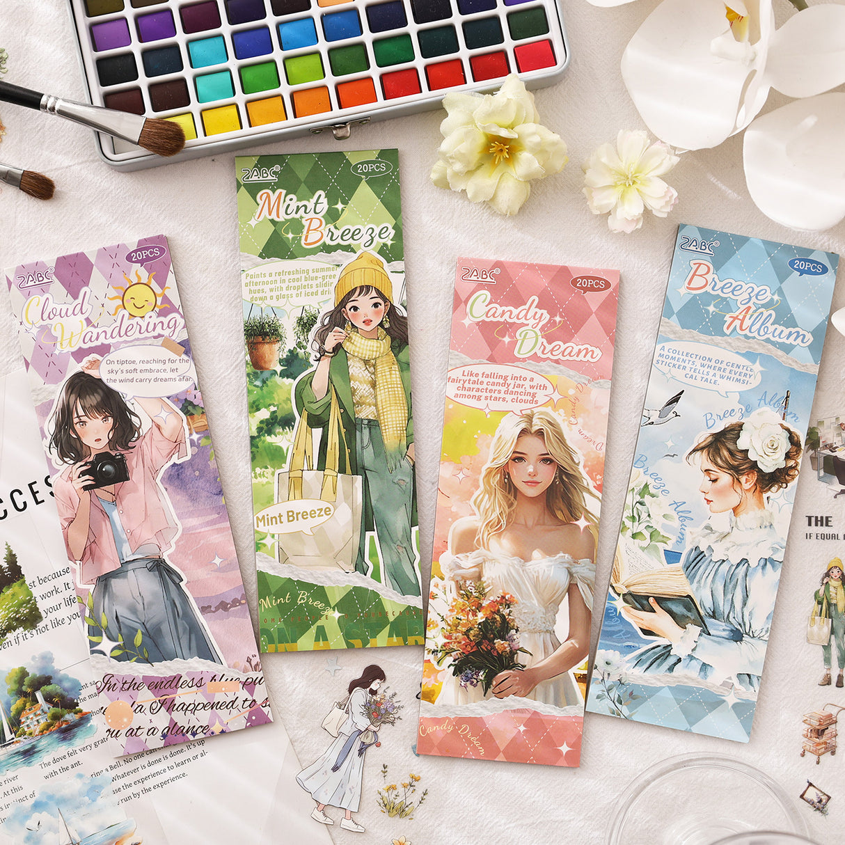 20pcs landscape PET-sticker book (TZB25102106)